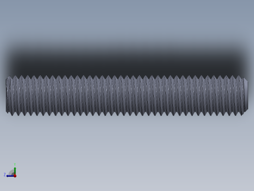 UNC 平头紧定螺钉-UNC SET SCREW 0.500 x3.000.SLDPRT右视缩略图