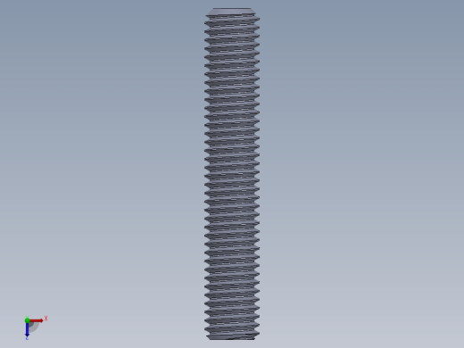 UNC 平头紧定螺钉-UNC SET SCREW 0.500 x3.000.SLDPRT俯视缩略图