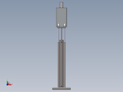 三自由度工业机器人的结构设计图纸+solidworks三维模型+说明书1前视缩略图