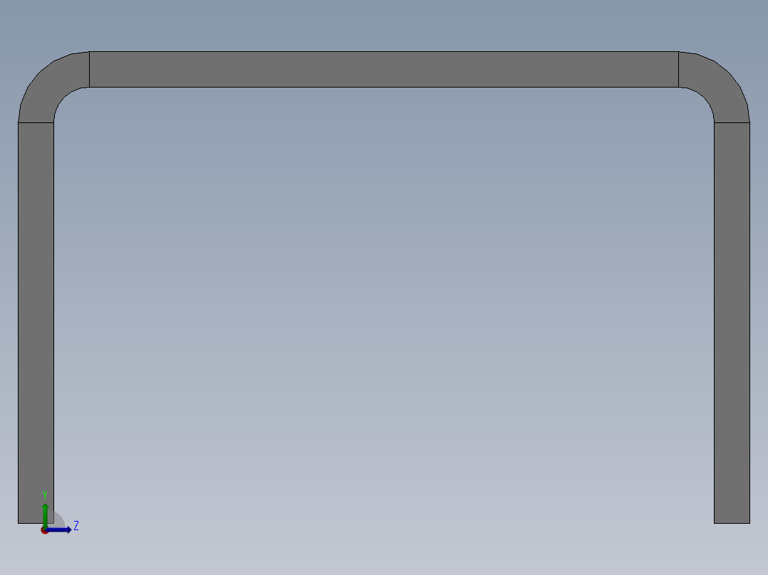 倾斜机械平台左视图