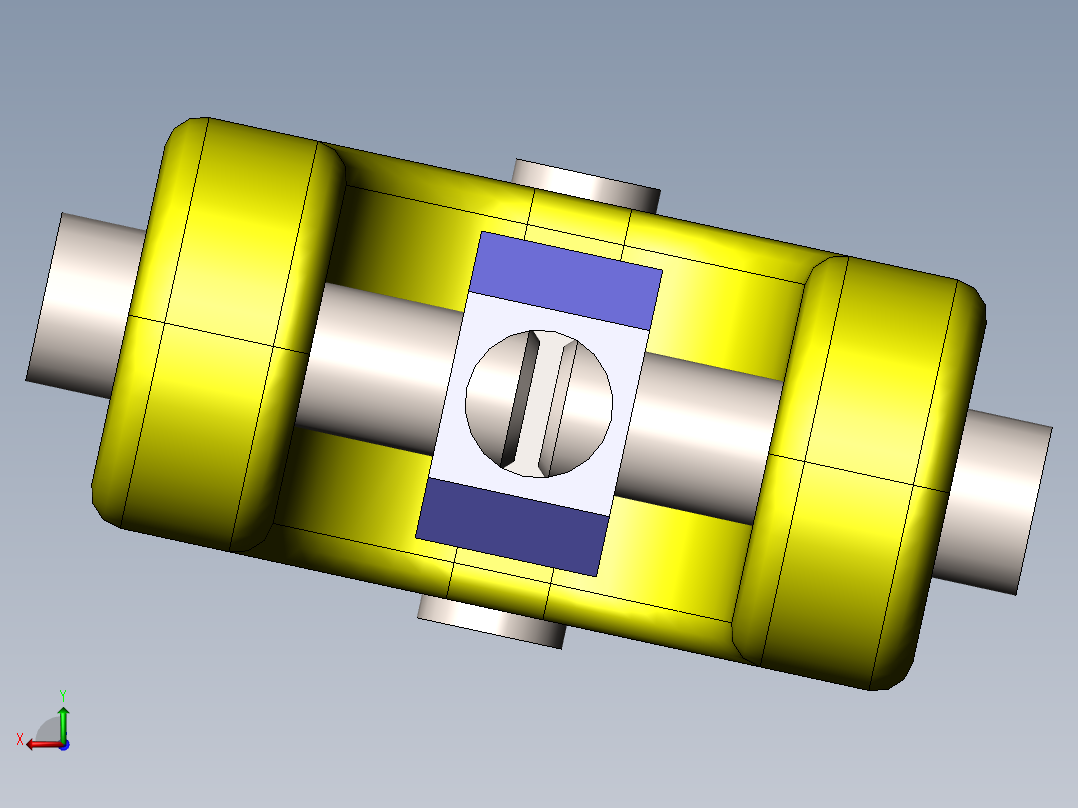万向接头后视图