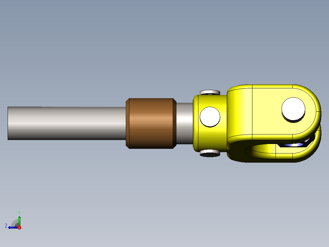 万向接头右视图
