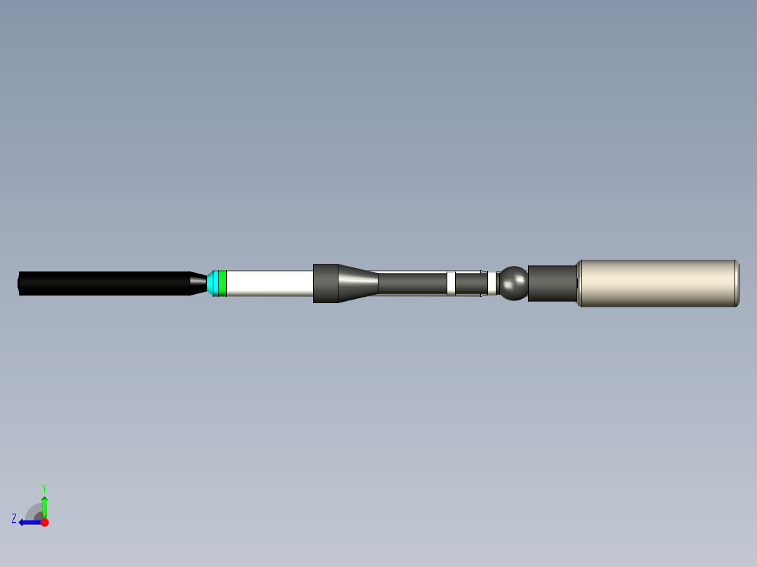 美国秃鹰气步枪pcp三维模型右视图