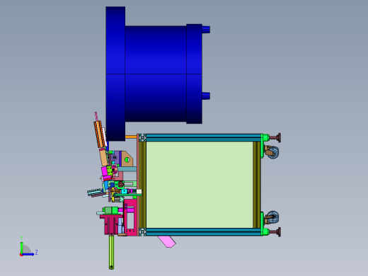 片状料穿铁线设备左视缩略图