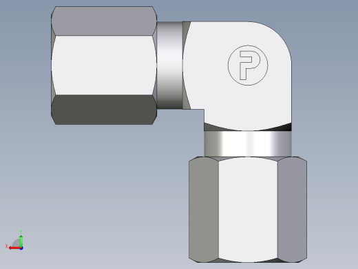 卡套式工业通用硬管接头EO_Union_elbow_W06ZLCF后视缩略图