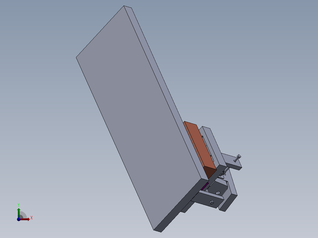 多角度运动夹具前视图