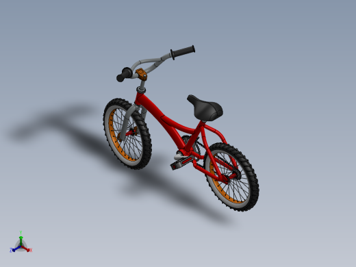 产品设计：自行车正等轴测缩略图