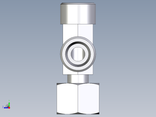 卡套式工业通用硬管接头EO_Standpipe_run_tee_EVL12SOMDCF右视缩略图