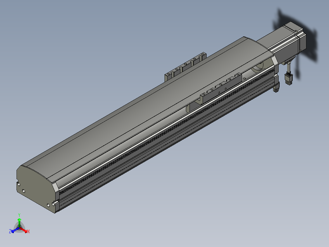 东锦丝杆传动-直线滑台模组DH120-C-400-BC-P400W-C3主视图