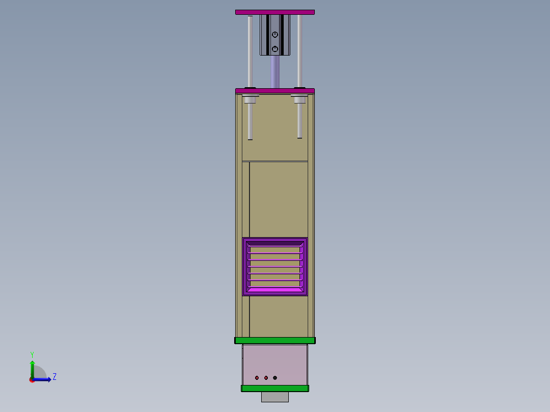 Q064-人民币清分机总体方案设计【三维SolidWorks】左视图