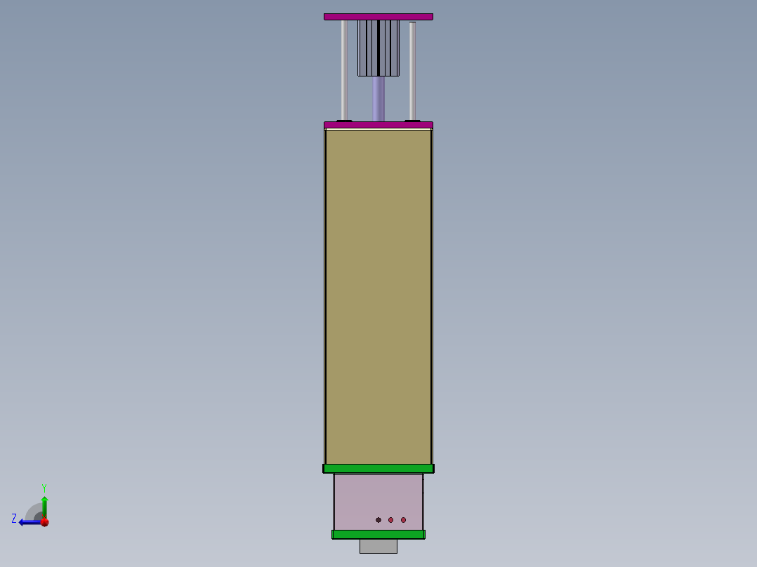 Q064-人民币清分机总体方案设计【三维SolidWorks】右视图