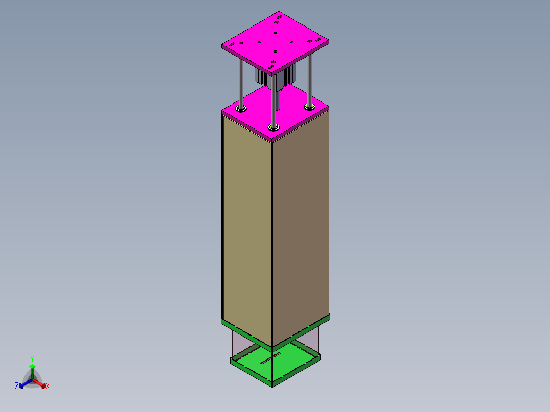 Q064-人民币清分机总体方案设计【三维SolidWorks】正等轴测图