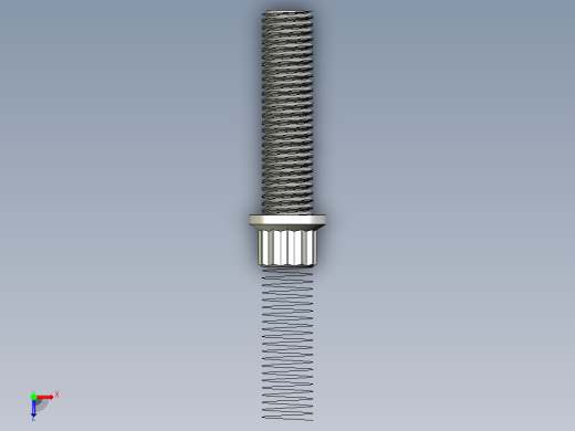 1_4in-28法兰头螺钉-1-4in-28 1long 12-point screws.x_t俯视缩略图