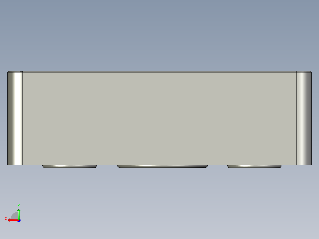 苹果iPod Hi-Fi音箱模型3D图纸 RHINO设计后视图