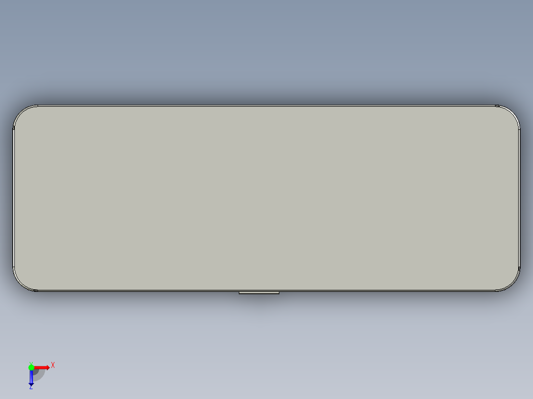 苹果iPod Hi-Fi音箱模型3D图纸 RHINO设计俯视图