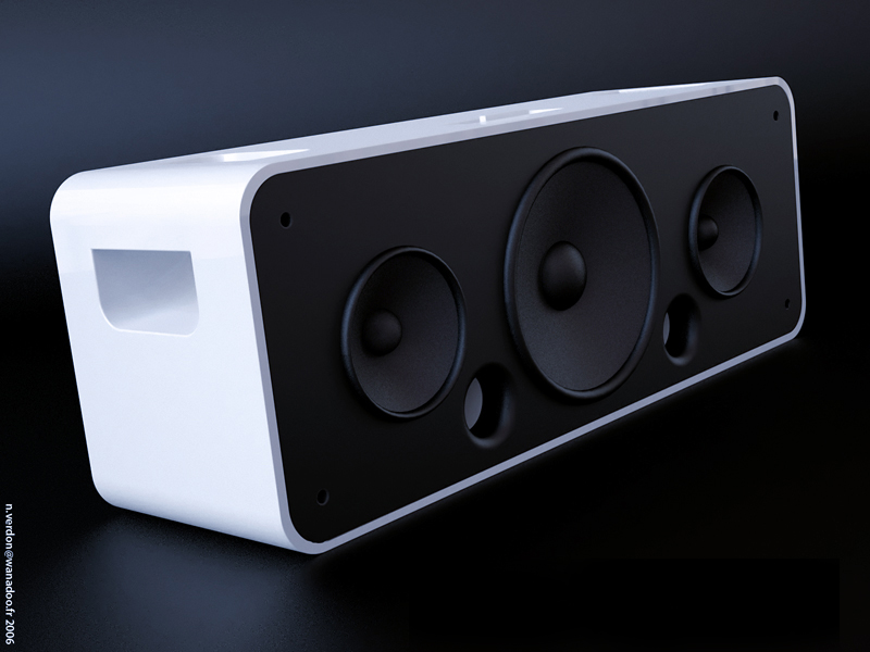 苹果iPod Hi-Fi音箱模型3D图纸 RHINO设计
