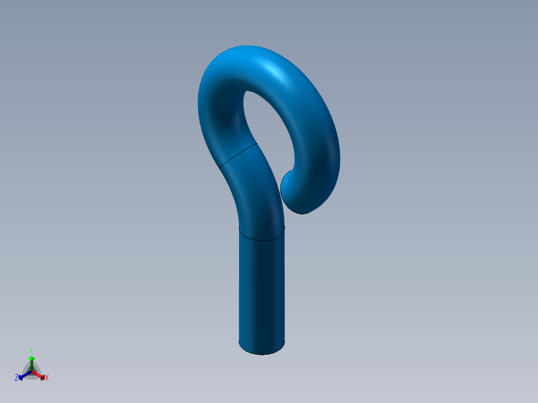 吊钩正等轴测图