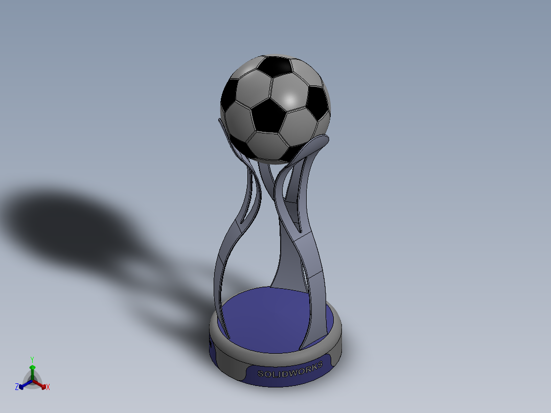 三角杯2正等轴测图