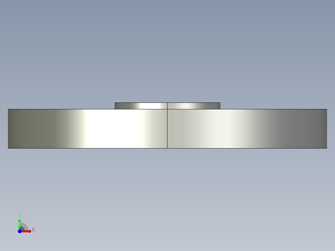 船舶管路系统SeaCor_Blind Flange_37J153005_0.5in前视图