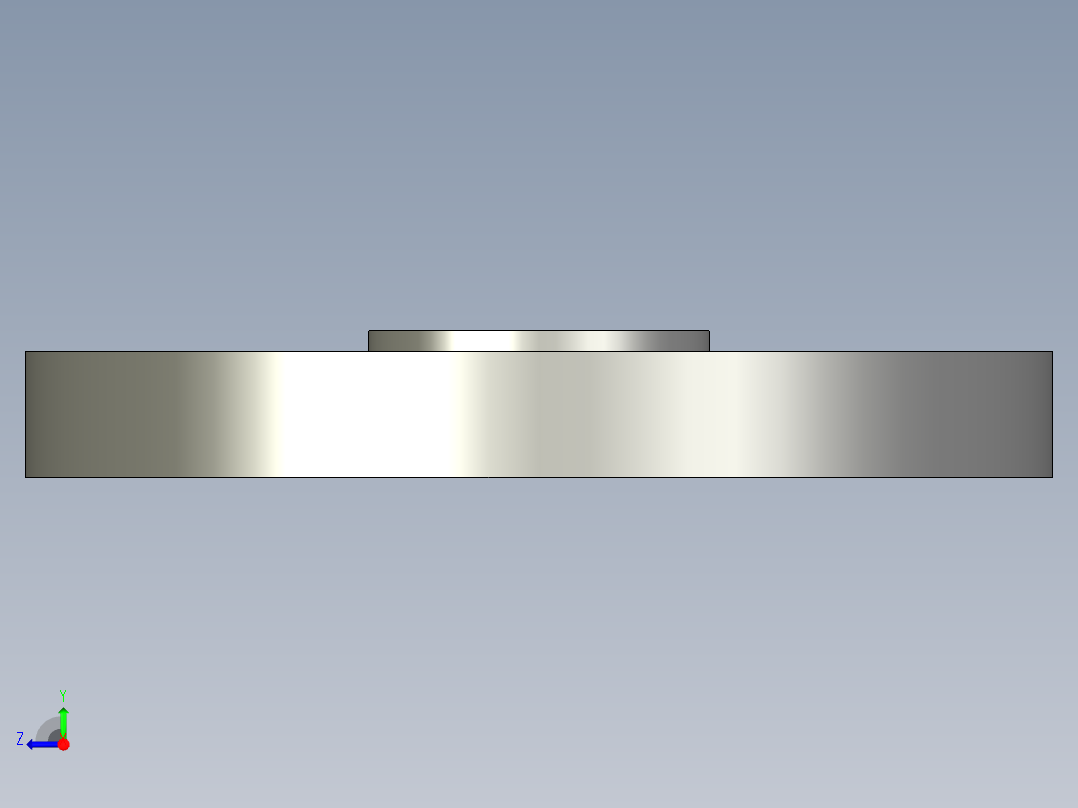 船舶管路系统SeaCor_Blind Flange_37J153005_0.5in右视图