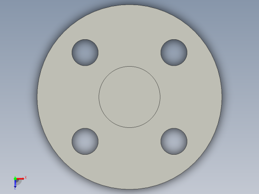 船舶管路系统SeaCor_Blind Flange_37J153005_0.5in俯视缩略图