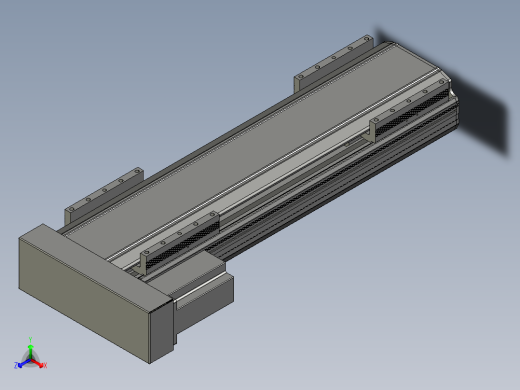 直线模组LHA170-S450-L设计图纸主视缩略图