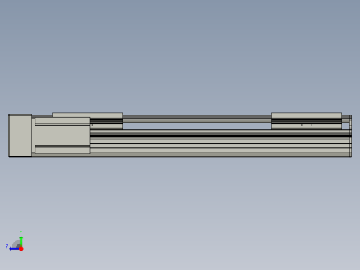 直线模组LHA170-S450-L设计图纸右视缩略图