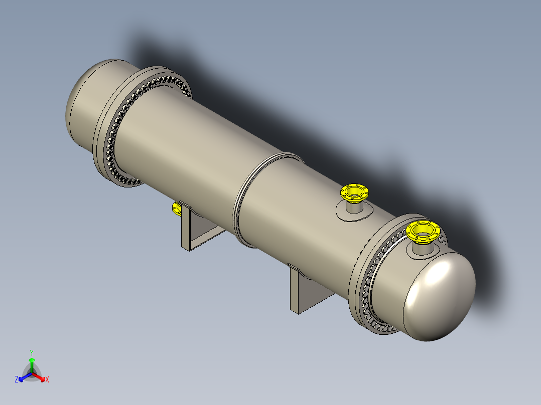 换热器SW2012正等轴测图