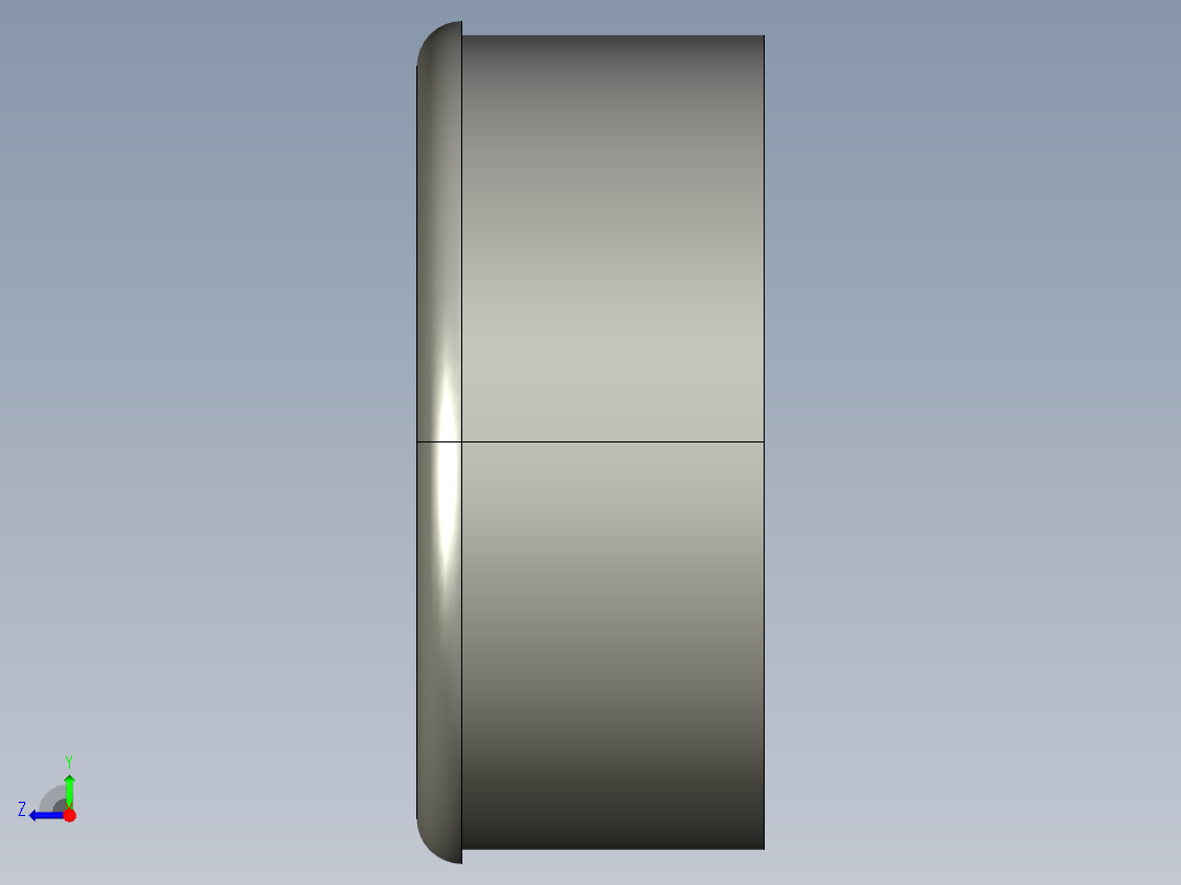蓋子D-C-3D多系列多零件图纸模型右视图