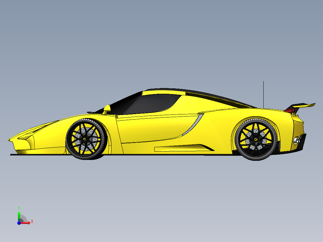 77法拉利恩佐SW设计前视图