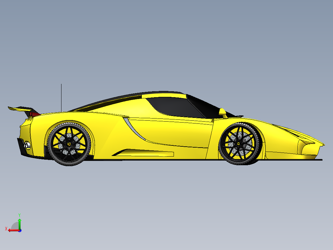 77法拉利恩佐SW设计后视图