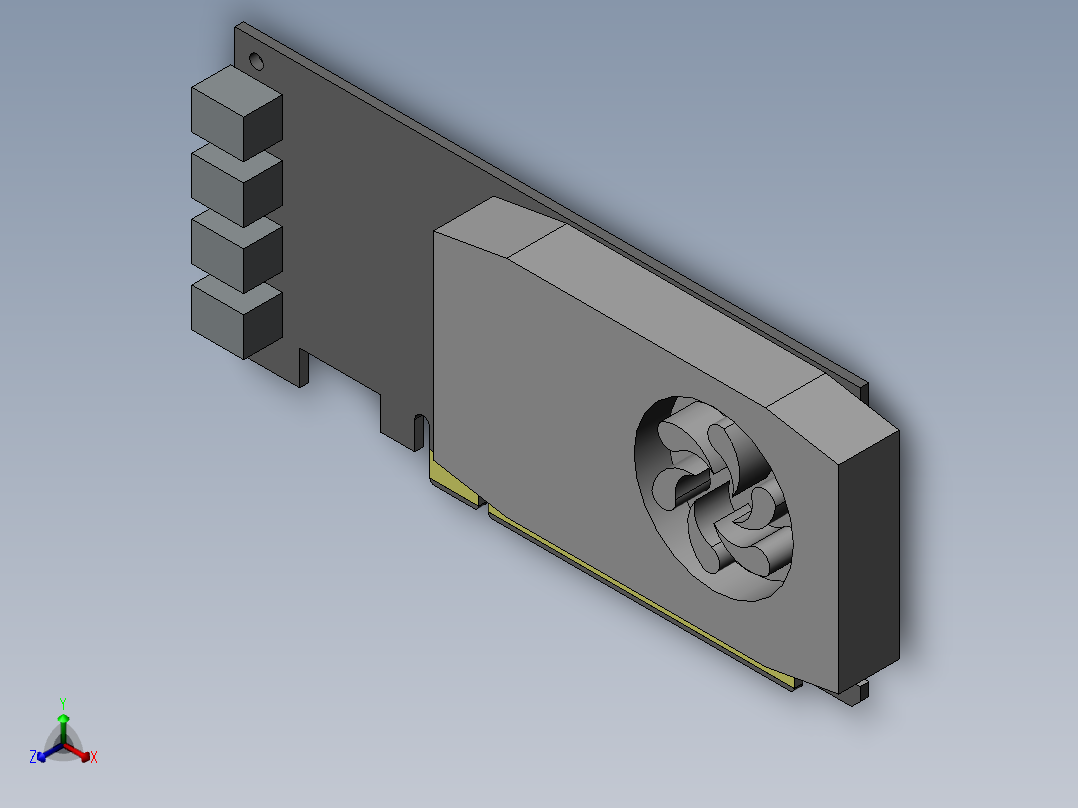 显卡正等轴测图