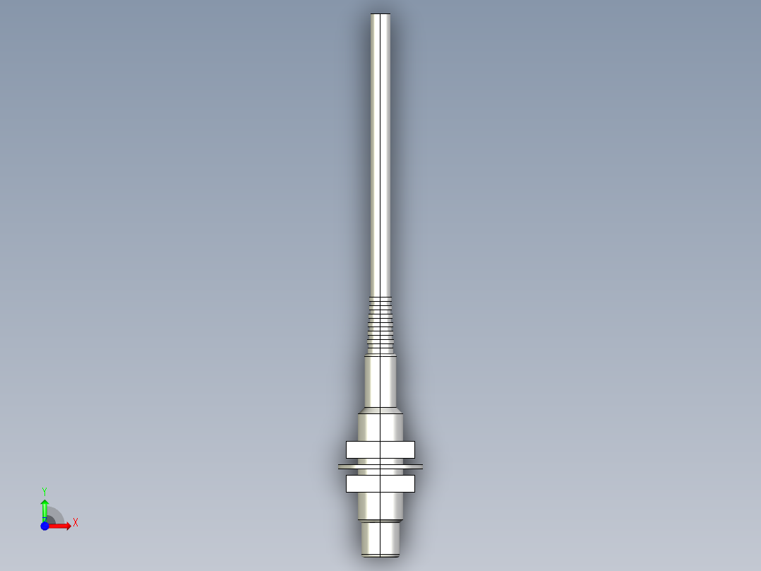 基恩士EV-108U_kc图纸模型前视图