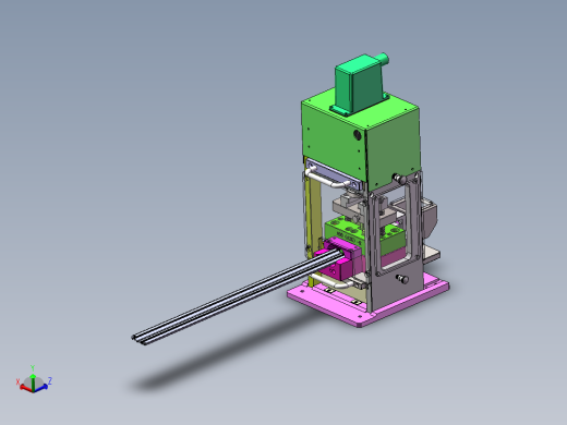 A3K-Z导槽冲切模（sw18可编辑+工程图+bom）