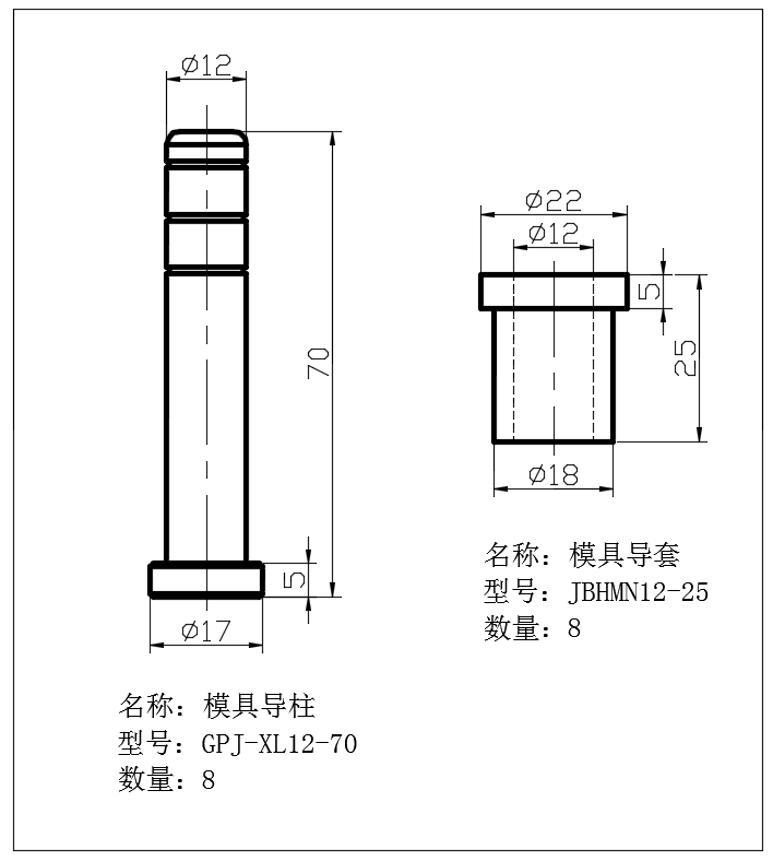 A3K-Z导槽冲切模（sw18可编辑+工程图+bom）