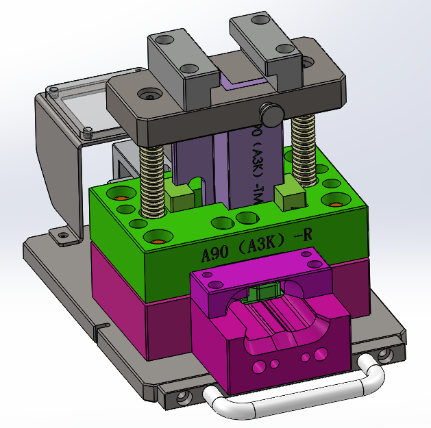 A3K-Z导槽冲切模（sw18可编辑+工程图+bom）