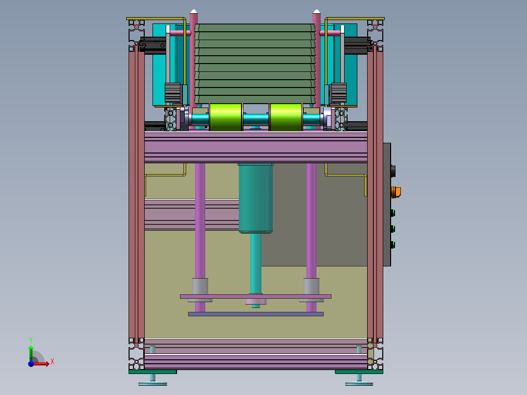 托盘自动供料机sw18可编辑前视图