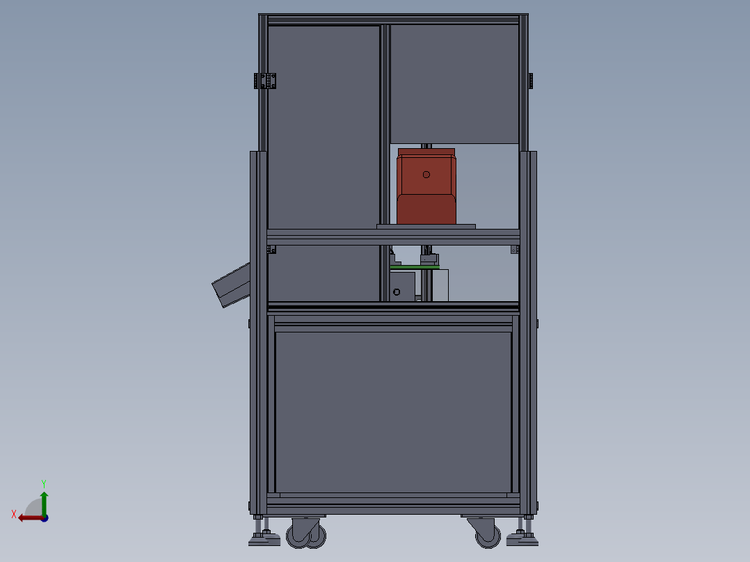 转盘式激光打标机sw11后视图
