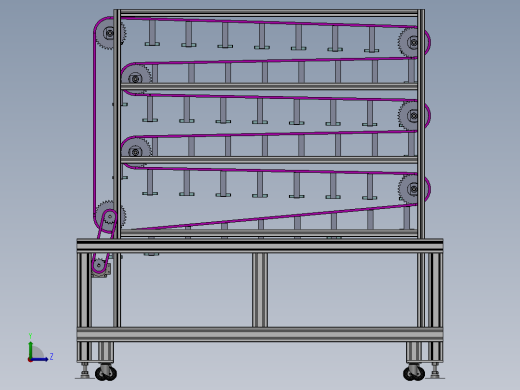 链条输送带sw20可编辑左视缩略图