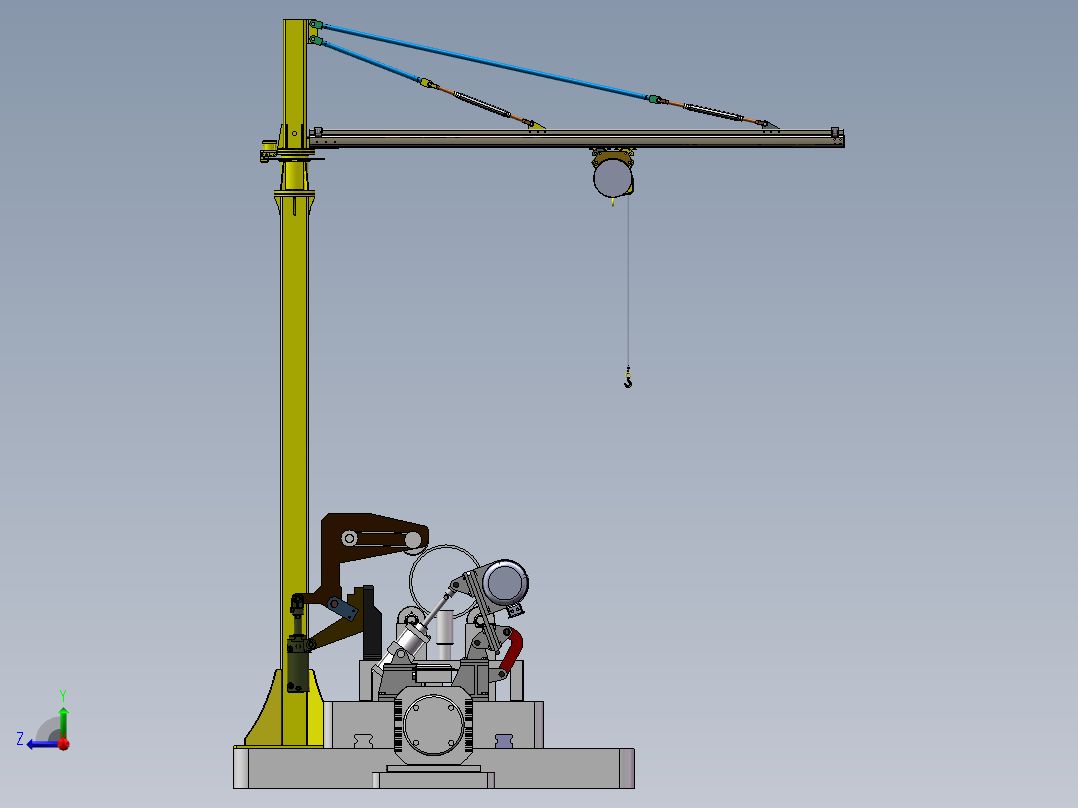 钢管用倒棱机sw18右视图
