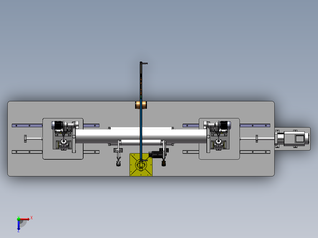 钢管用倒棱机sw18俯视图
