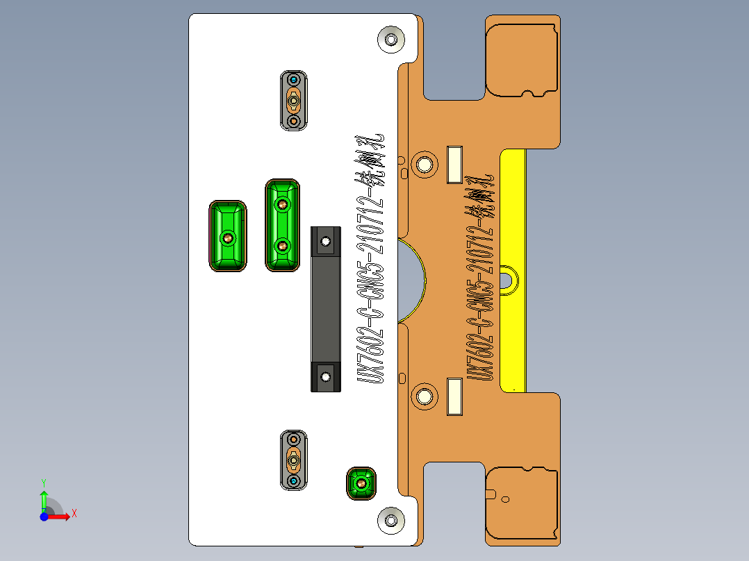 UX7602-C-笔记本CNC工装夹具三维模型CNC5-210712前视图