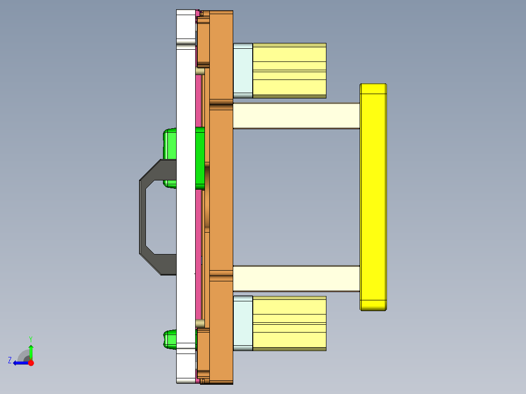 UX7602-C-笔记本CNC工装夹具三维模型CNC5-210712右视图