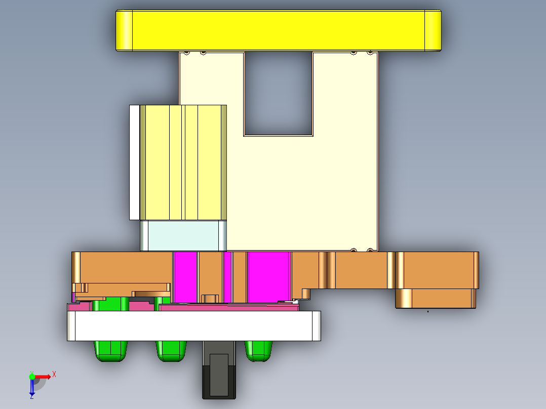 UX7602-C-笔记本CNC工装夹具三维模型CNC5-210712俯视图