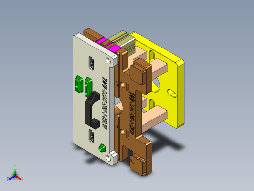 UX7602-C-笔记本CNC工装夹具三维模型CNC5-210712正等轴测缩略图