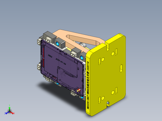 一款平板电脑外壳铣无线充电孔程序模型