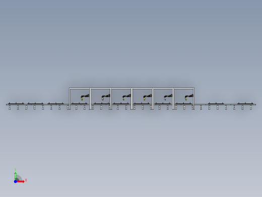 多机器人侧挂挑选线体设计前视缩略图