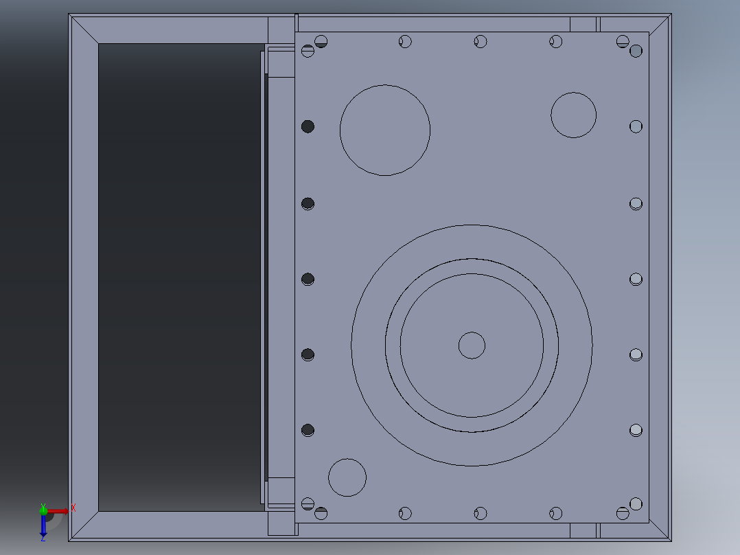 罐体尺寸 650x470x400 mm俯视图