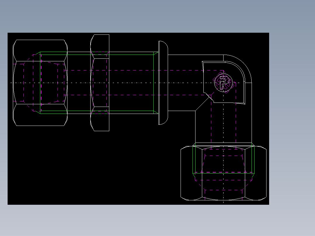 PARKER管接头EO Bulkhead elbow WSV12SCF(16)_back