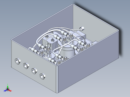 电气控制柜electrical-box-relay-current-sensor-and-other-components-1 6 STP正等轴测缩略图